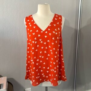 41 Hawthorn Flowy Orange Heart Tank